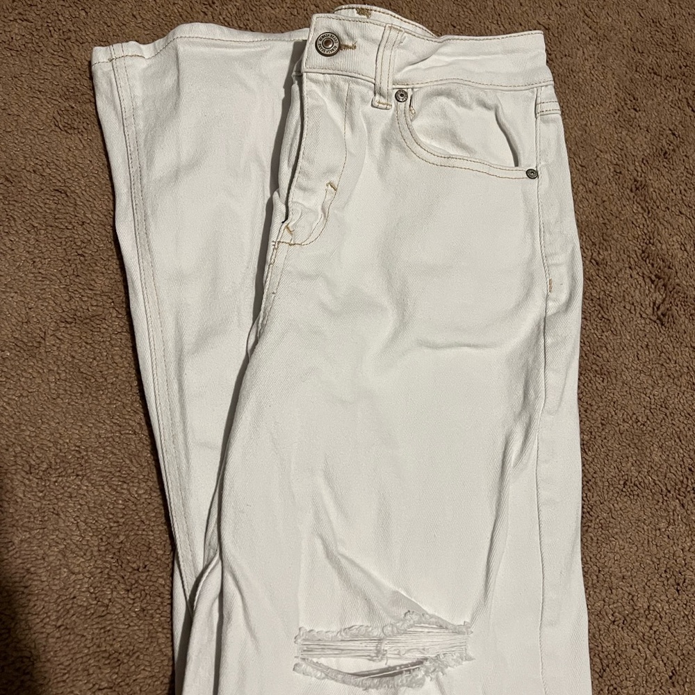 Size 5 White Bootcut jeans